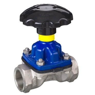 Diaphragm valve Series: A Type: 3034 Stainless steel Without lining Internal thread (BSPP) PN10/16